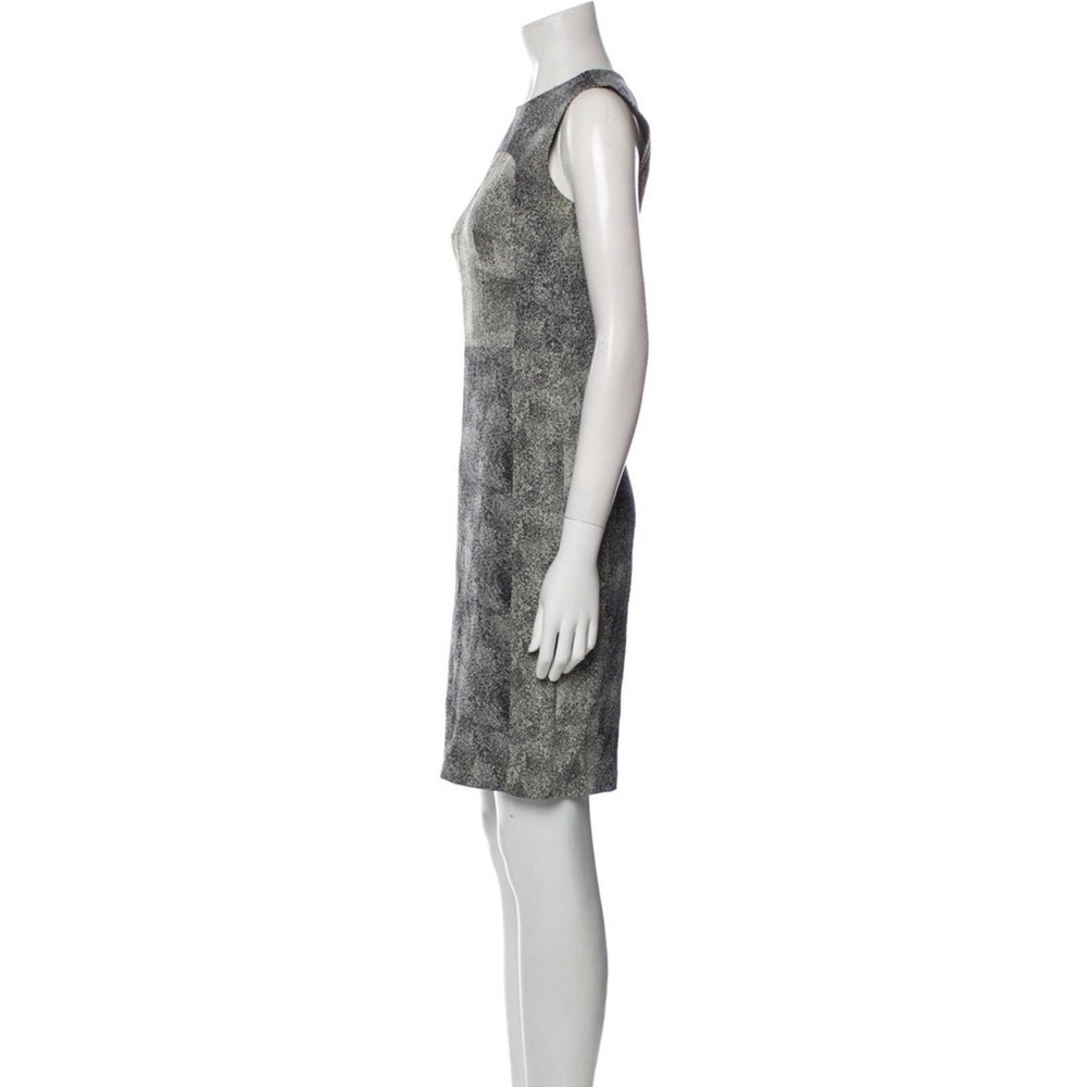 Diane von Furstenberg Eden Black White Abstract Sheath Dress US 0 XS Sleeveless - Picture 3 of 15